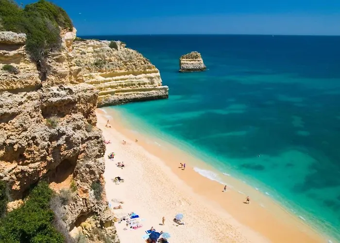 Apartamento T1 Carvoeiro C/Piscina E A 300M Praia